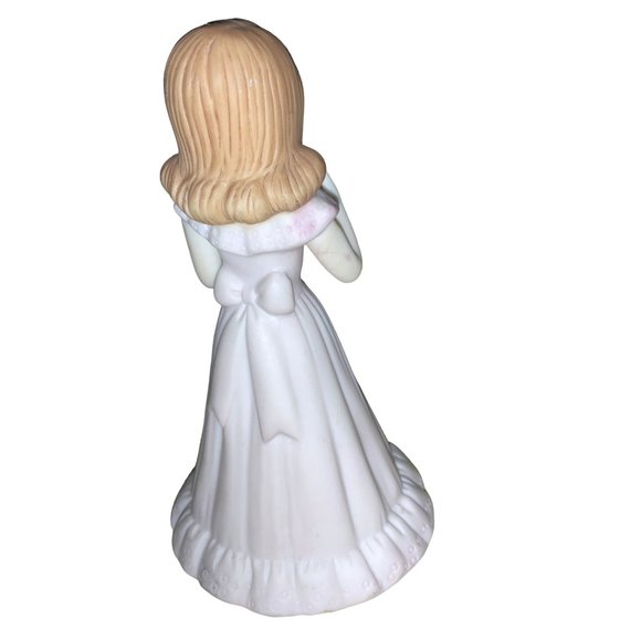 Enesco Growing Up Girl Age 9 Porcelain Figurine 1982 - Picture 8 of 11